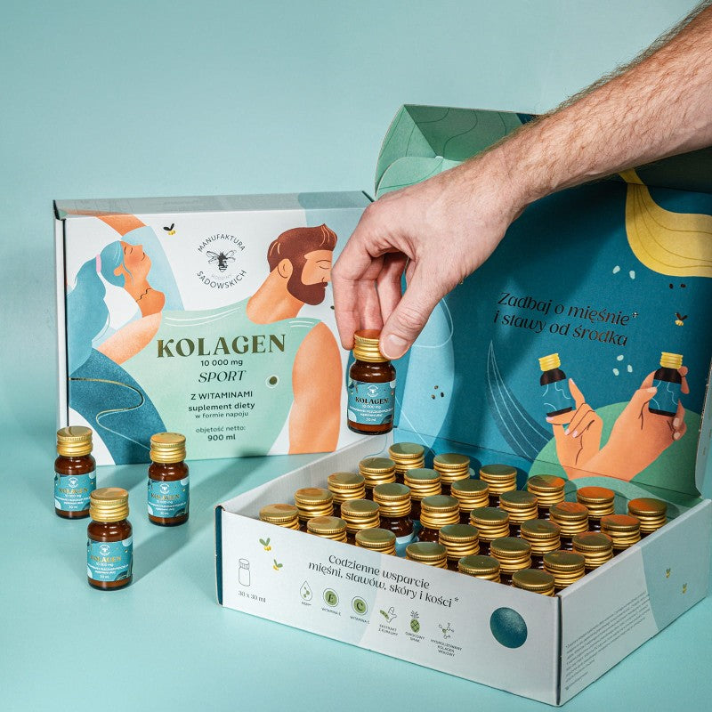 Pasieka Sadowskich Kolagen Wołowy Sport 10 000 mg DARMOWA WYSYŁKA