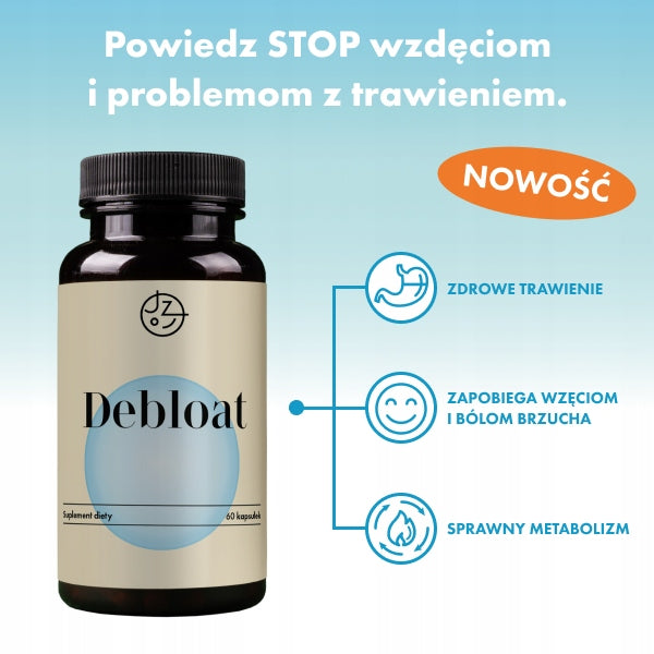 Jemy Zdrowo Koniec wzdęć (Debloat) dobre trawienie i płaski brzuch