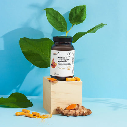 Aura Herbals Kurkuma 500 mg C3 Complex® + piperyna, kapsułki 60 szt.