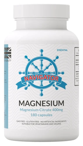 Magnez 400 mg VEGE 180 kapsułek, Navigator