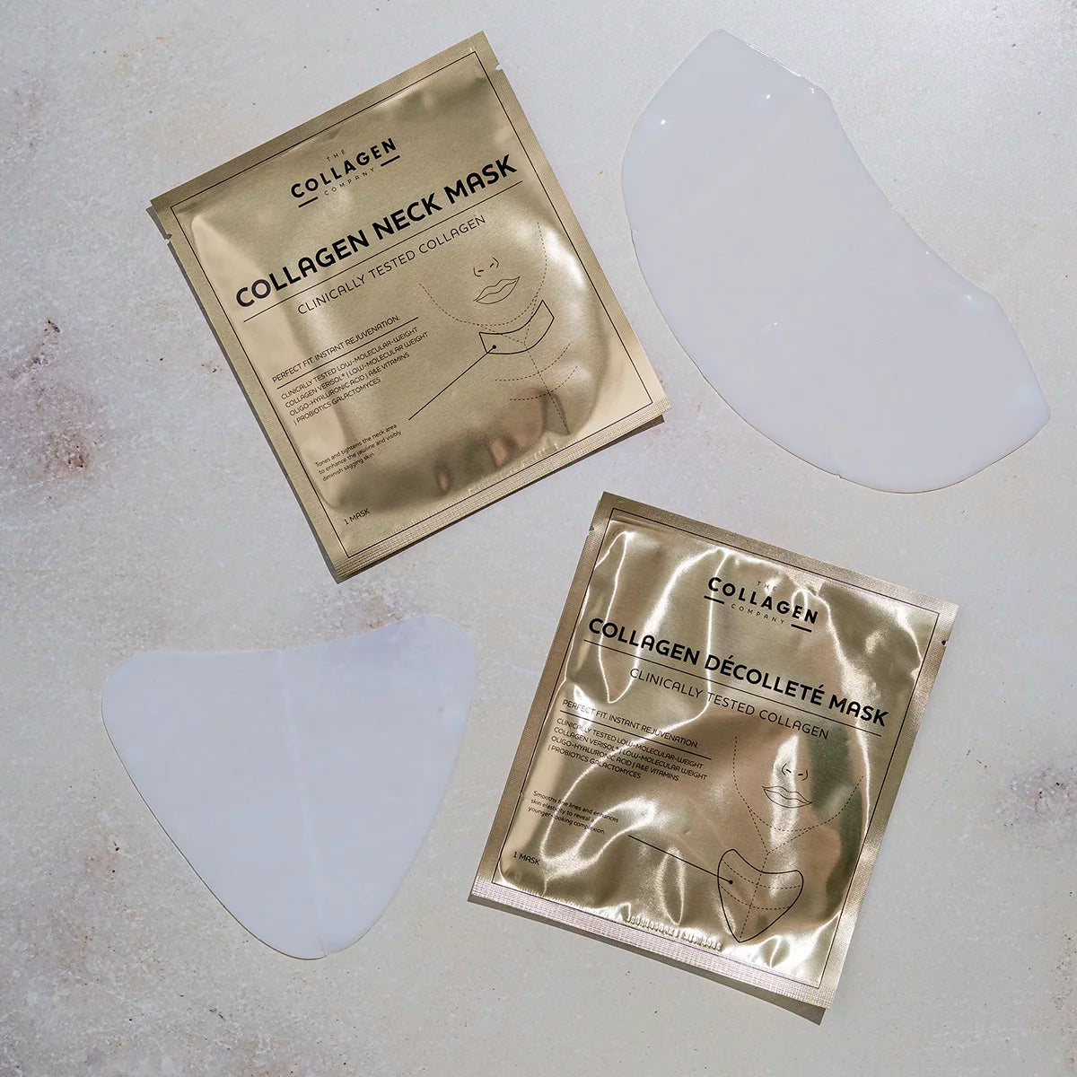 Maski Kolagenowe na Szyję i Dekolt – 5 Par The Collagen Company