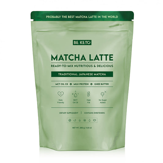 Matcha Latte (Olej MCT C8 & Białko & Ghee) – Tradycyjna Japońska 250g BeKeto