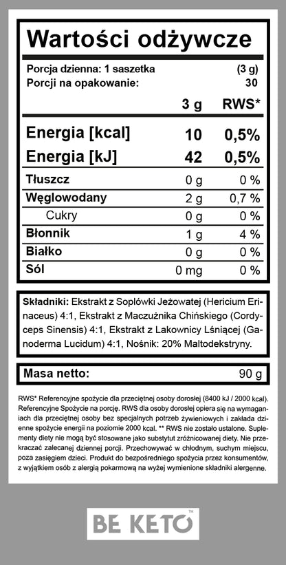 Med Shroom – Mix Grzybków – 30 saszetek BeKeto