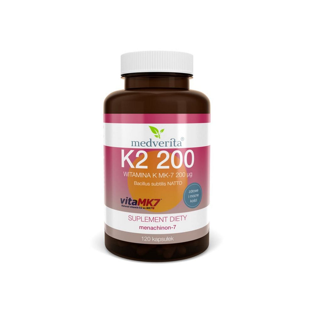 Medverita K2 200 witamina K vitaMK7® 200 µg - 120 kapsułek