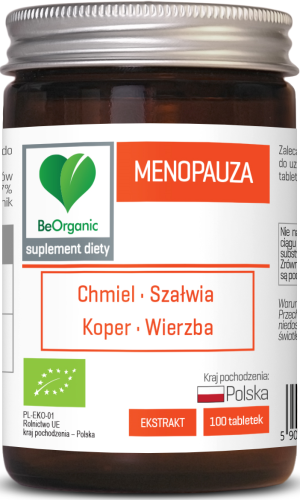 Menopauza BIO 450 mg x 100 tabletek BeOrganic