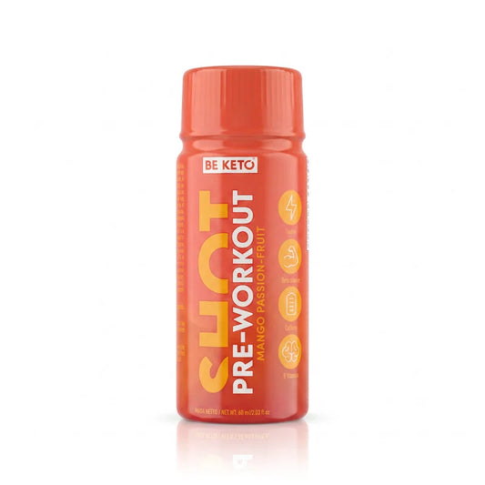 Shot Przedtreningowy – Mango & Marakuja 60 ml 1 sztuka BeKeto