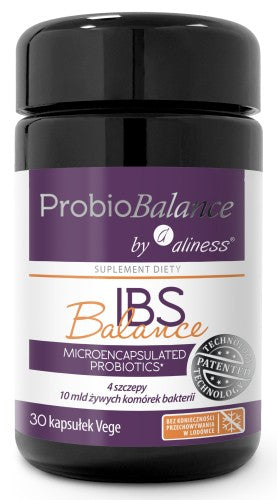 ProbioBALANCE, Probiotyk IBS Balance 10 mld. x 30 vege caps. Aliness