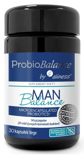 ProbioBALANCE, Probiotyk Man Balance 20 mld. x 30 vege caps. Aliness