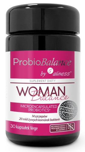 ProbioBALANCE, Probiotyk Woman Balance 20 mld. x 30 vege caps. Aliness