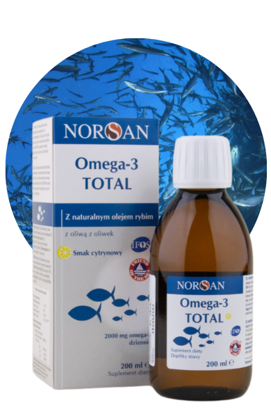Norsan Omega-3 Total o smaku cytrynowym 200 ml