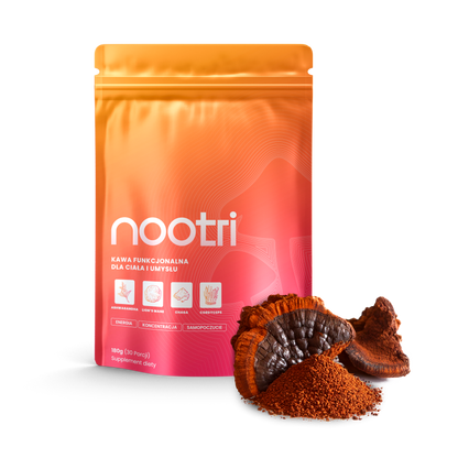 Nootri Kawa Grzybowa Ashwaganda Lion's Mane, Cordyceps, Chaga, MCT 30 porcji