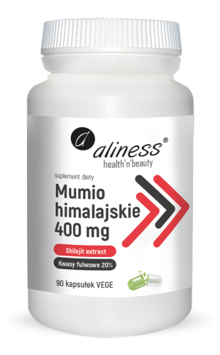 Shilajit - Mumio himalajskie 400mg x 90 Vege caps.