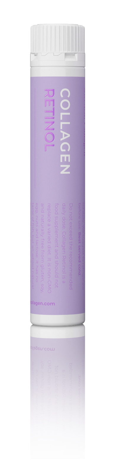 Swedish Nutra Shoty kolagenowe z retinolem zawierające kolagen rybi typu I i III