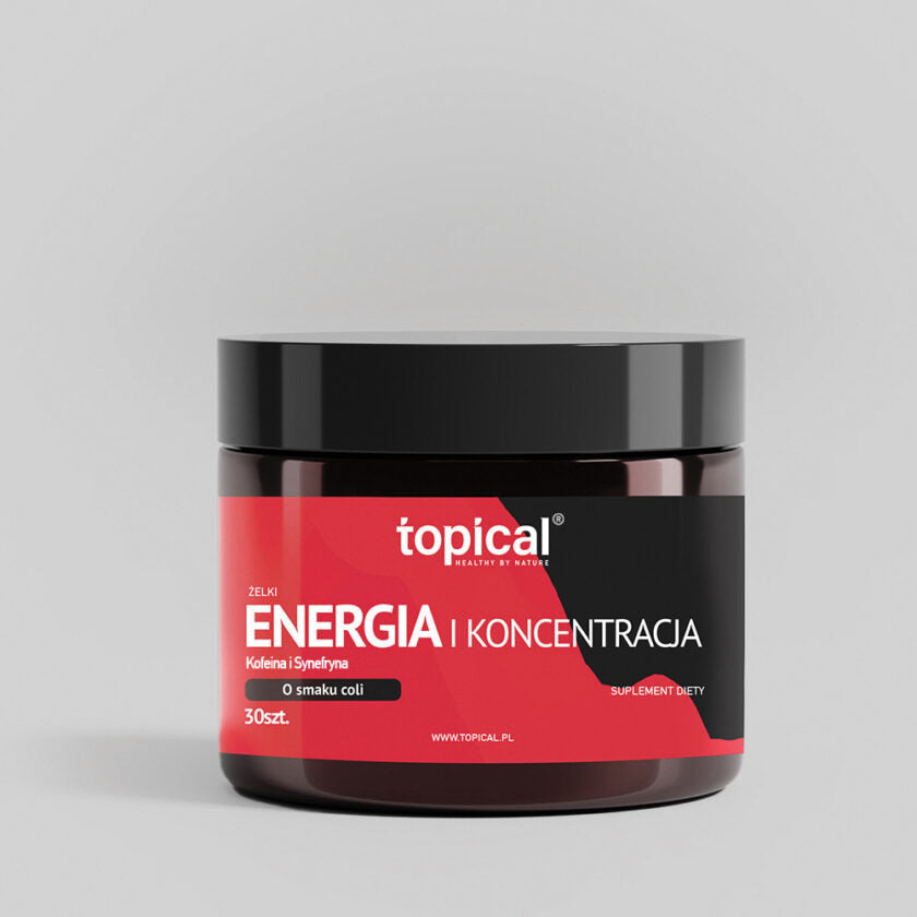 Żelki ENERGIA i KONCENTRACJA z kofeiną i synefryną – TOPICAL