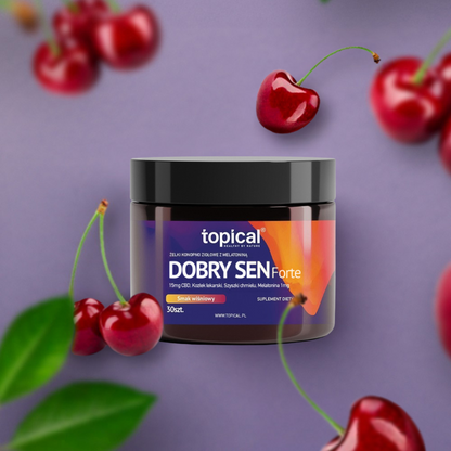 Topical Żelki konopne z melatoniną NA DOBRY SEN FORTE – Melatonina * Kozłek lekarski * Szyszki chmielu – TOPICAL