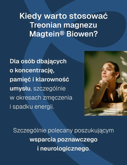 TREONIAN MAGNEZU MAGTEIN 2000 MG W PORCJI 90 KAPSUŁEK BIOWEN