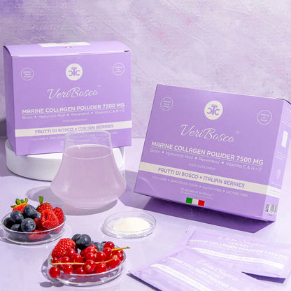 Kolagen Morski VeriBosco 7500mg o Smaku Owoców Leśnych – 30 Saszetek The Collagen Company
