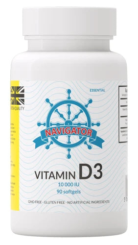 Witamina D3 10000 IU 90 kapsułek, Navigator