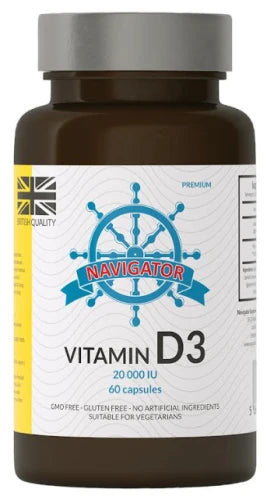 Witamina D3 20000 Complex 60 kapsułek, Navigator