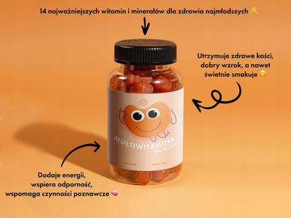 Multiwitamina dla dzieci (żelki 🐻) pyszne w smaku Jemy Zdrowo