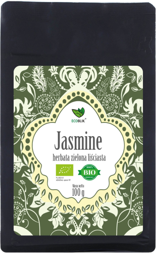 Herbata zielona JASMINE liściasta EKO Ecoblik
