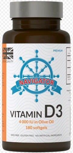 Witamina D3 4000 IU 180 kapsułek, Navigator