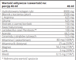 Zinzino Collagen Boozt Płynny kolagen morski w shotach o smaku wiśniowym