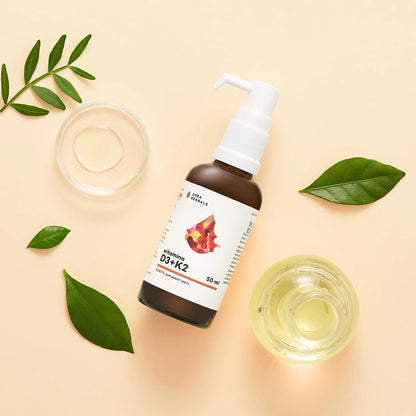 Witamina D3 4000 IU + K2, MCT, krople 50 ml AURA HERBALS