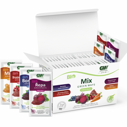 BIO Mix Green Ways (200g) 100% Jagoda, Żurawina, Burak i Marchew w proszku