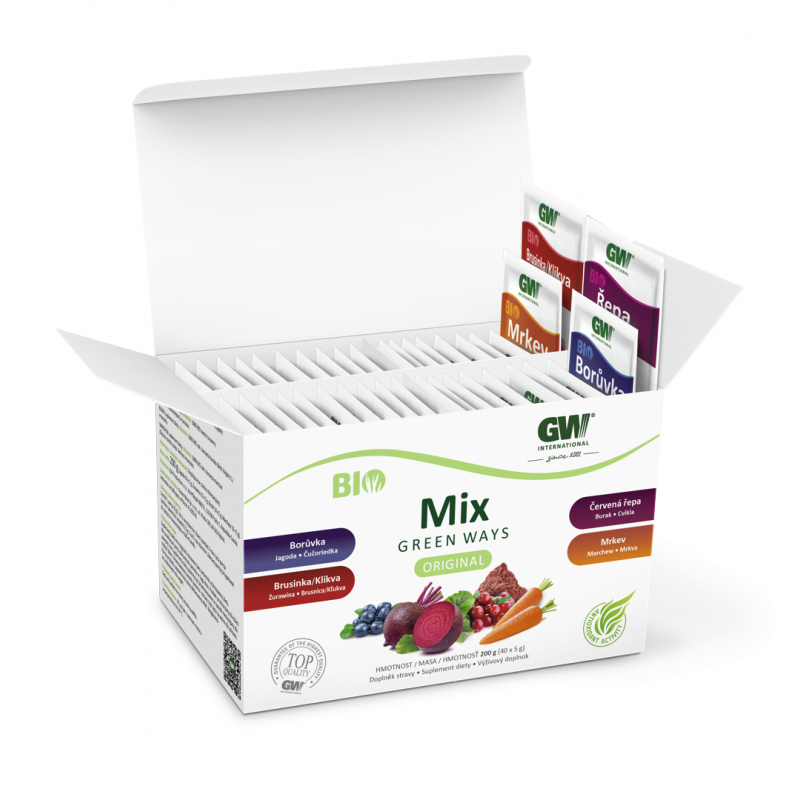 BIO Mix Green Ways (200g) 100% Jagoda, Żurawina, Burak i Marchew w proszku