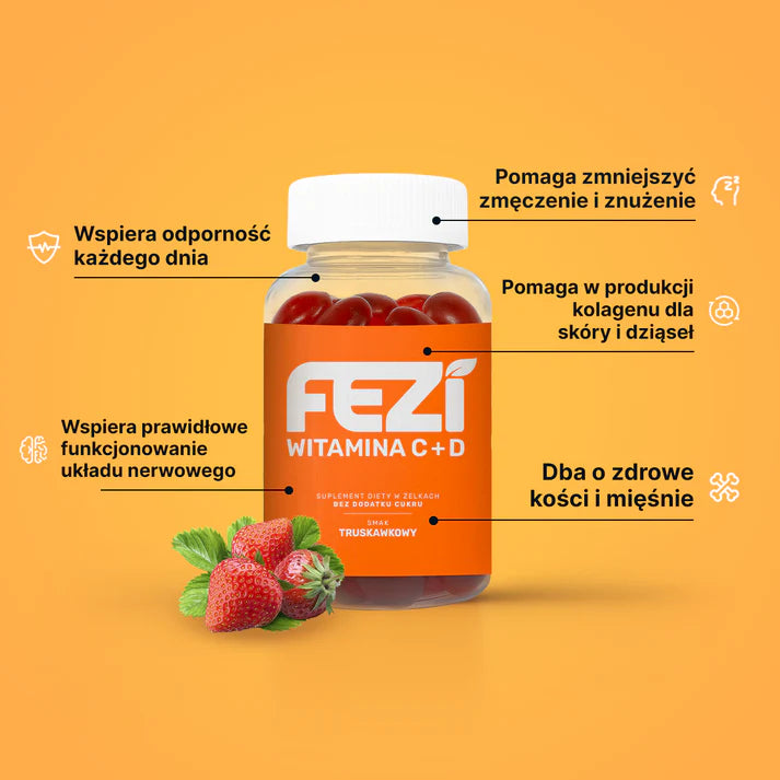 FEZI Witamina C+D w żelkach bez cukru