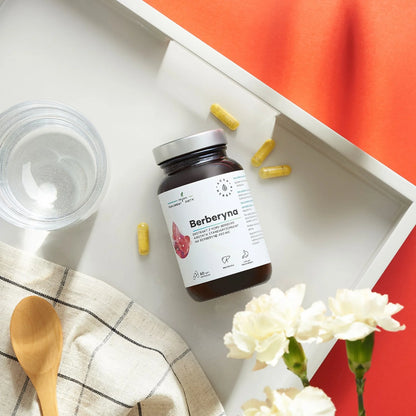 Aura Herbals Berberyna 490 mg, HCL, Berberis aristata, kapsułki 60 szt.