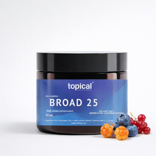 Żelki konopne Broad25 – Owoce skandynawskie TOPICAL