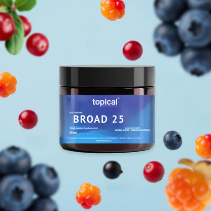 Żelki konopne Broad25 – Owoce skandynawskie TOPICAL
