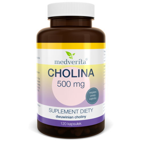 Cholina 500mg - 120 kapsułek MEDVERITA
