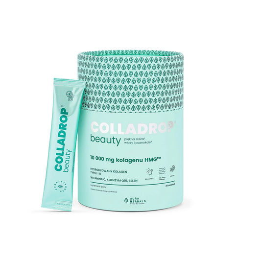 Aura Herbals Colladrop® Beauty, kolagen HMG™ 10000 mg, mojito, saszetki 30 szt.