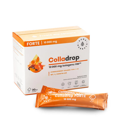 Aura Herbals  Colladrop Forte, kolagen morski 10000 mg, saszetki 30 szt.