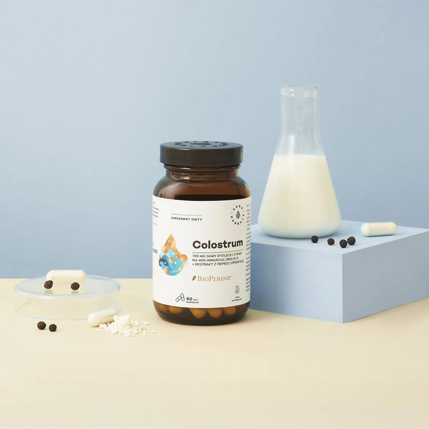 Aura Herbals Colostrum 700 mg + BioPerine, kapsułki 60 szt.