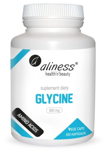 GLYCINE 800 mg x 100 vege caps Glicyna Aliness