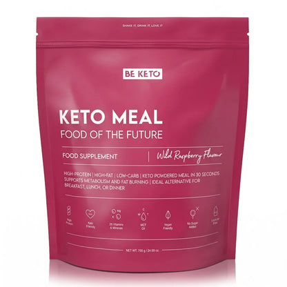 Keto Posiłek – Dzika Malina 700g BeKeto