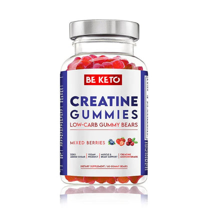 Keto Żelki z Kreatyną – Owoce Leśne 60 szt BeKeto