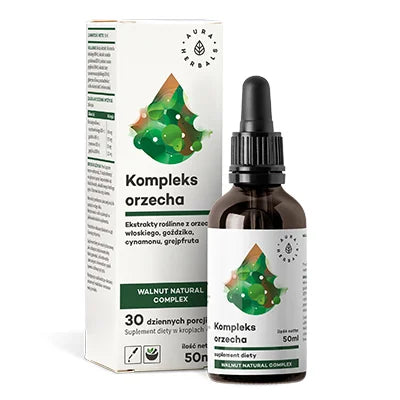 Aura Herbals Orzech kompleks, Walnut Natural Complex, krople 50 ml