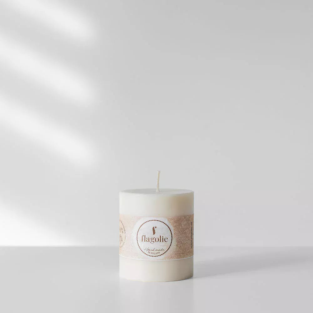 Naturalna świeca sojowa WALEC 6,3×7,5cm – 210 g FLAGOLIE