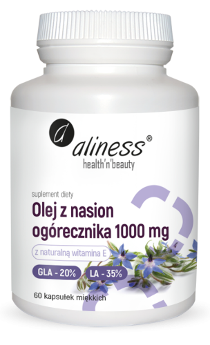Olej z nasion ogórecznika 20%/35% 1000 mg x 60 caps