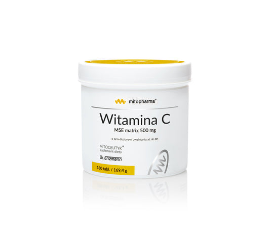 Witamina C MSE matrix 180 tabletek dr Enzmann