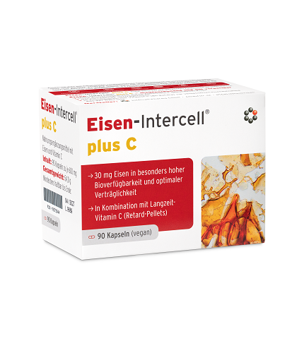 Eisen-Intercell plus C Żelazo z witaminą C 90 kapsułek Dr Enzmann