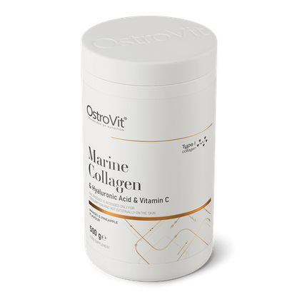Kolagen Morski + Kwas Hialuronowy + Witamina C 500 g mango z ananasem OstroVit