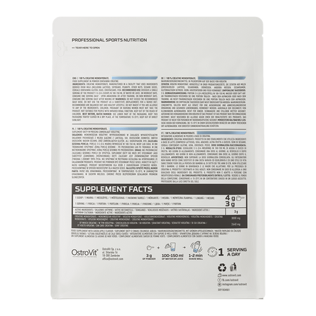 Monohydrat Kreatyny 500 g naturalny OstroVit