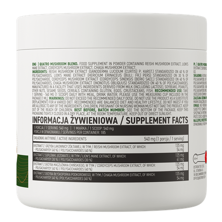 Quatro Mushroom Blend VEGE 100 g naturalny OstroVit