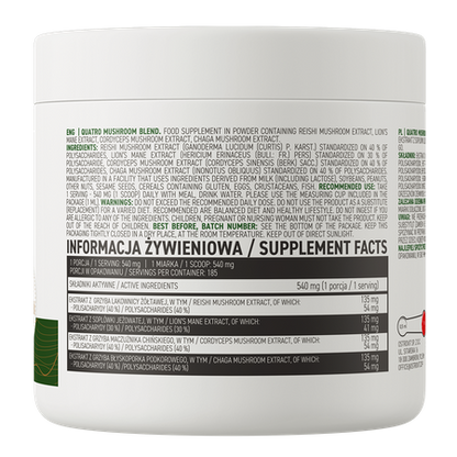 Quatro Mushroom Blend VEGE 100 g naturalny OstroVit
